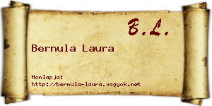 Bernula Laura névjegykártya
